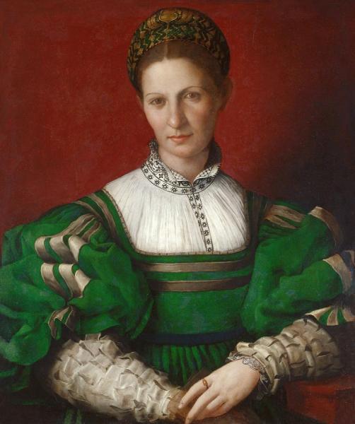 Portrait Of A Lady In Green by Agnolo Bronzino Oil Painting Reproductions