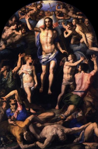Resurrection by Agnolo Bronzino