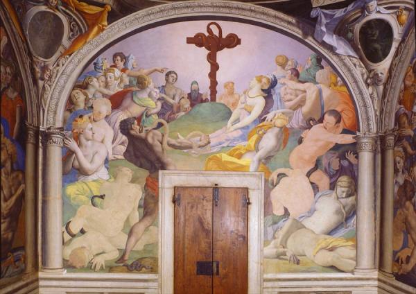 The Adoration Of The Bronze Snake Iii by Agnolo Bronzino