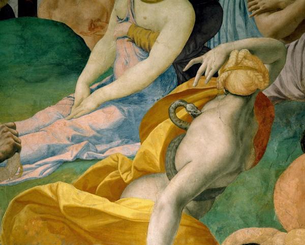 The Adoration Of The Bronze Snake Iv by Agnolo Bronzino