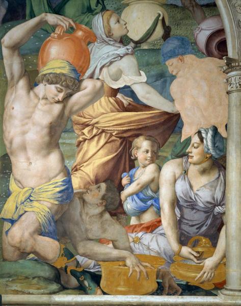 The Falling Of The Manna by Agnolo Bronzino