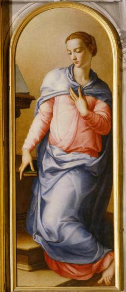 Virgin Of The Annunciation by Agnolo Bronzino