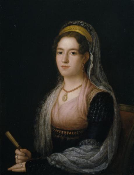 Portrait Of A Lady by Agustín Esteve Y Marqués