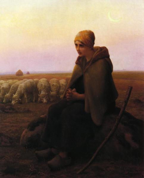 Aime Perret A Resting Shepherdess