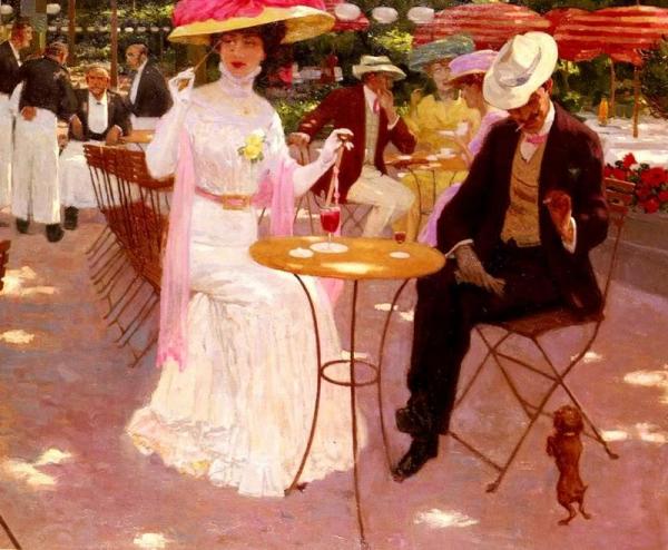 At The Cafe by Aime Stevens