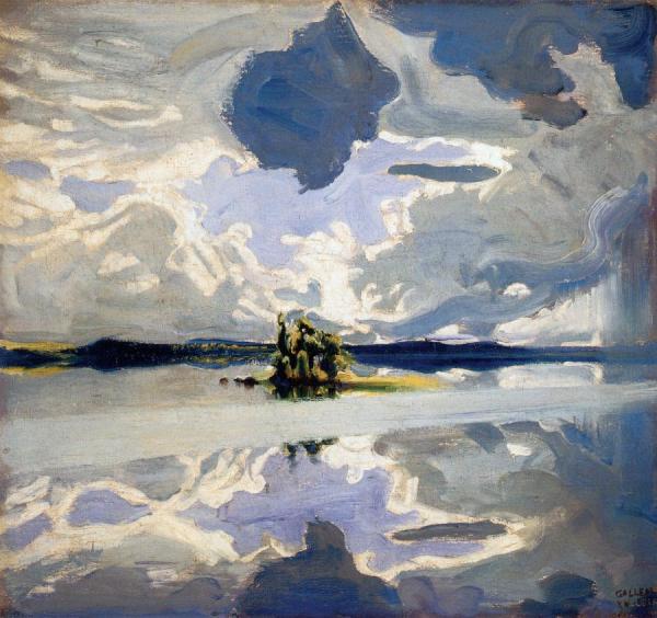 Akseli Gallen-kallela Clouds Above A Lake