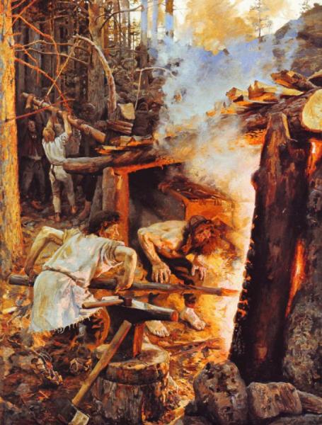 Forging Of The Sampo by Akseli Gallen-kallela Oil Painting Reproductions