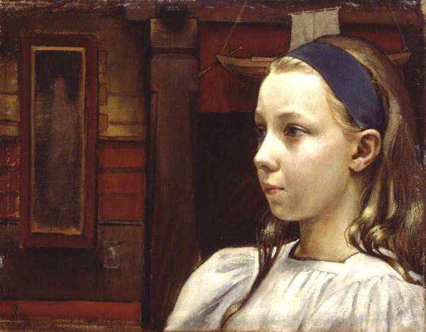 Little Anne by Akseli Gallen-kallela Oil Painting Reproductions