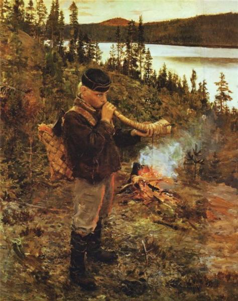 Shepherd Boy From Paanajärvi by Akseli Gallen-kallela