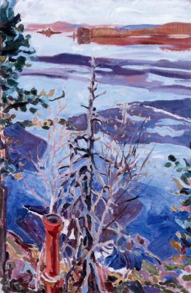 Spring Ice As Seen From The Roof Of Kalela by Akseli Gallen-kallela