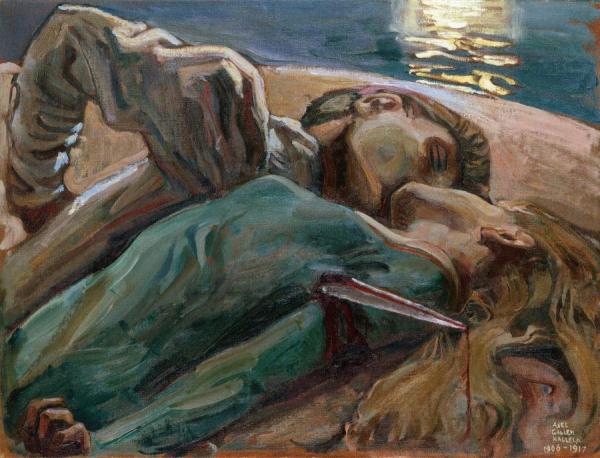 The Lovers by Akseli Gallen-kallela Oil Painting Reproductions