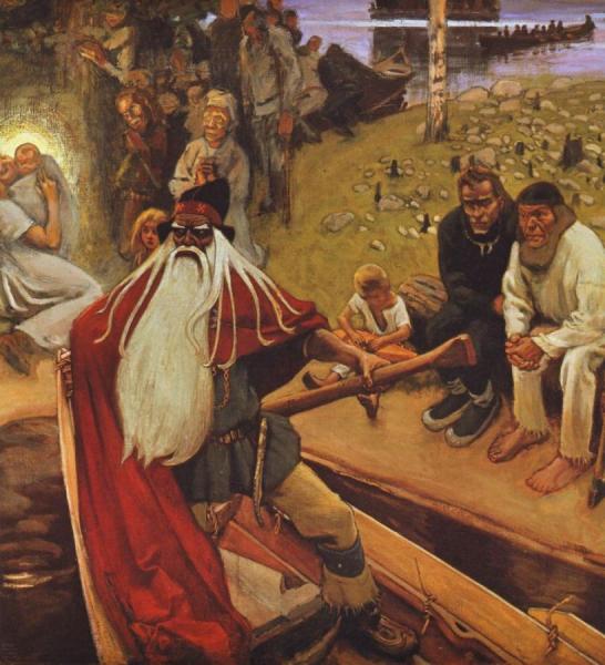 Väinämöinen's Departure by Akseli Gallen-kallela Oil Painting Reproductions