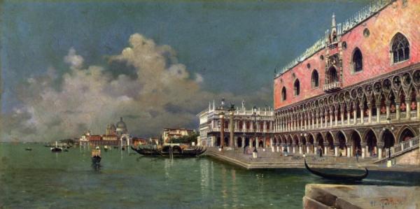 The Doge's Palace, Venice by Al. Thevenin