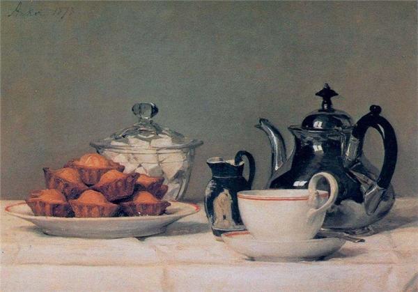 Albert Anker Tea And Cakes