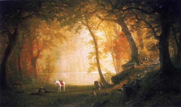A Rest On The Ride by Albert Bierstadt