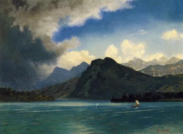Approaching Storm by Albert Bierstadt Oil Painting Reproductions