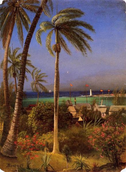 Bahamian View by Albert Bierstadt
