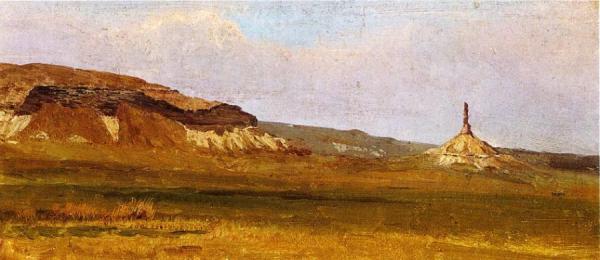 Chimney Rock by Albert Bierstadt