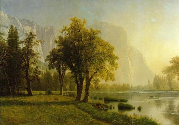 El Capitan, Yosemite Valley by Albert Bierstadt