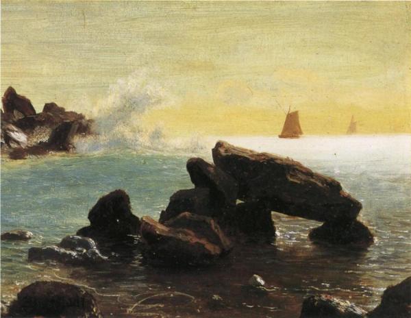 Farralon Islands, California by Albert Bierstadt