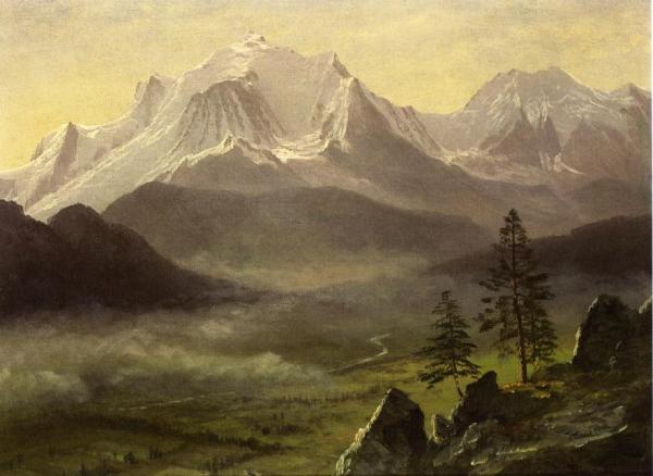 Grand Tetons by Albert Bierstadt