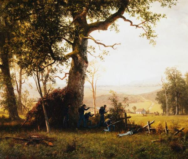 Guerilla Warfare by Albert Bierstadt