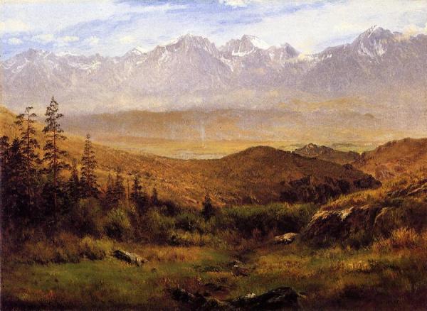 In The Foothills Of The Rockies by Albert Bierstadt