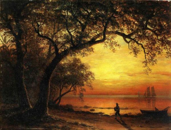 Island Of New Providence by Albert Bierstadt