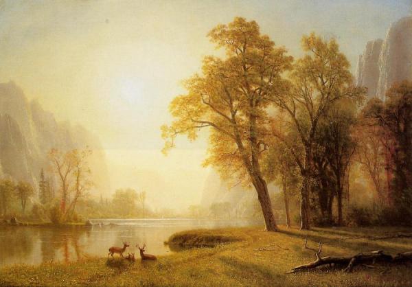 Kings River Canyon,california by Albert Bierstadt
