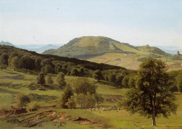 Landscape: Hill And Dale by Albert Bierstadt