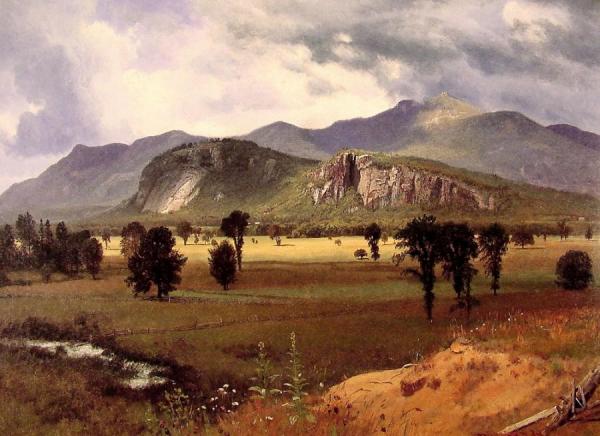 Moat Mountain Intervale, New Hampshire by Albert Bierstadt