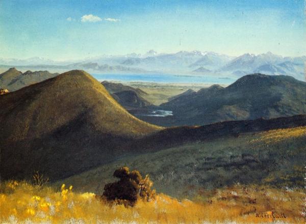 Mono-lake, Sierra Nevada, California, 1872 by Albert Bierstadt