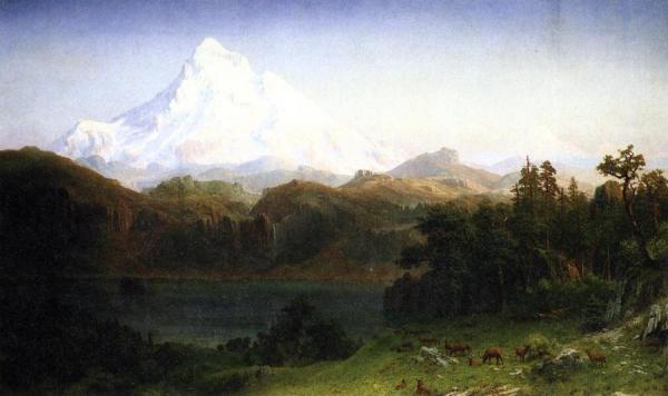 Mount Hood, Oregon by Albert Bierstadt