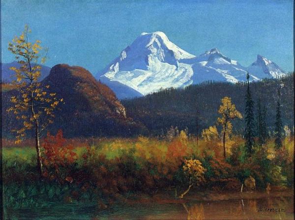 Mt. Rainier From The Southwest by Albert Bierstadt Oil Painting Reproductions
