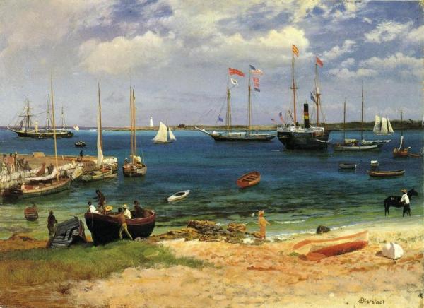 Nassau Harbor by Albert Bierstadt