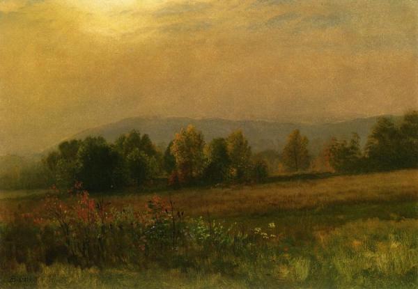 New England Landscape by Albert Bierstadt