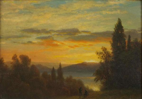 On The Hudson River Near Irvington by Albert Bierstadt