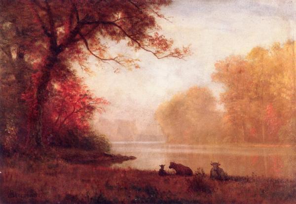 Passaic River by Albert Bierstadt
