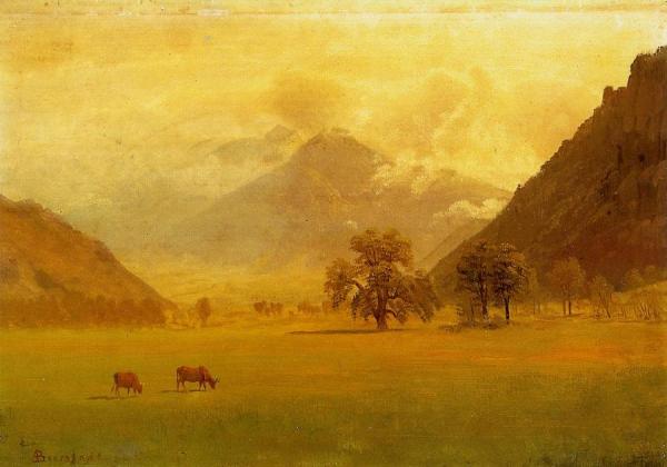 Rhone Valley by Albert Bierstadt
