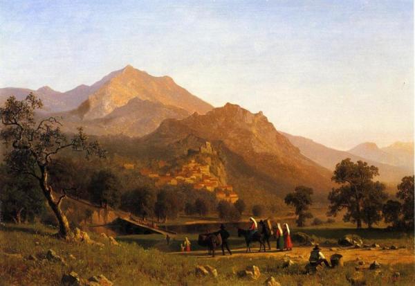 Rocca De Secca by Albert Bierstadt