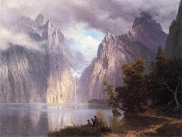 Scene In The Sierra Nevada by Albert Bierstadt
