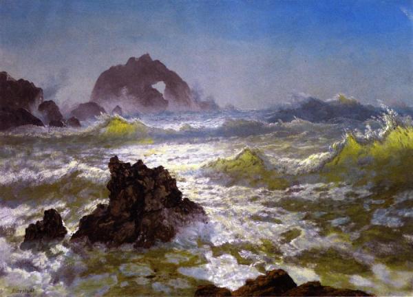 Seal Rock, California by Albert Bierstadt