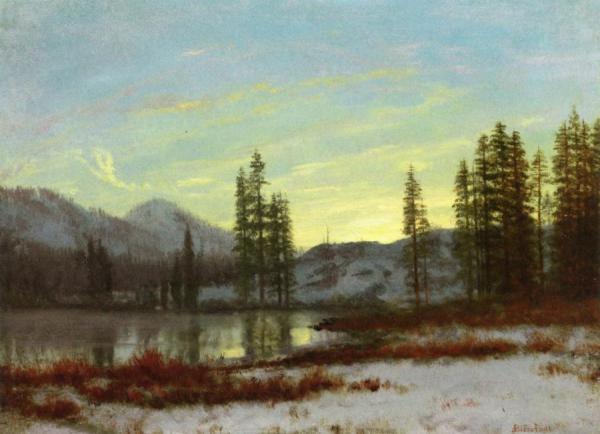 Snow In The Rockies by Albert Bierstadt