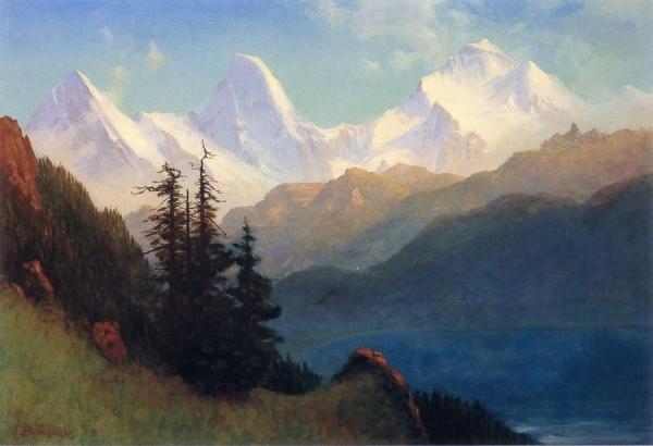 Splendor Of The Grand Tetons by Albert Bierstadt