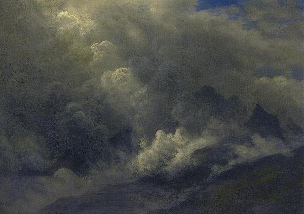 Study Of Counds And Mist by Albert Bierstadt