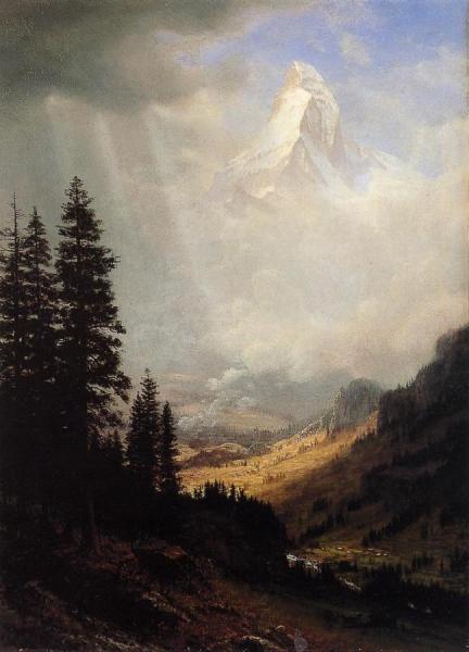 The Matterhorn by Albert Bierstadt Oil Painting Reproductions
