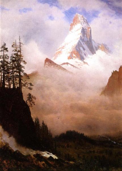 The Matterhorn by Albert Bierstadt Oil Painting Reproductions