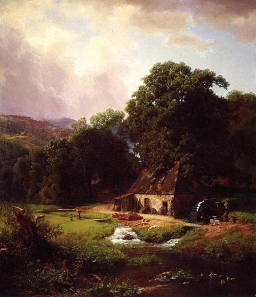The Old Mill by Albert Bierstadt