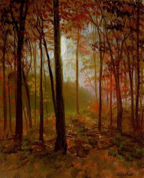 The Red Woods by Albert Bierstadt