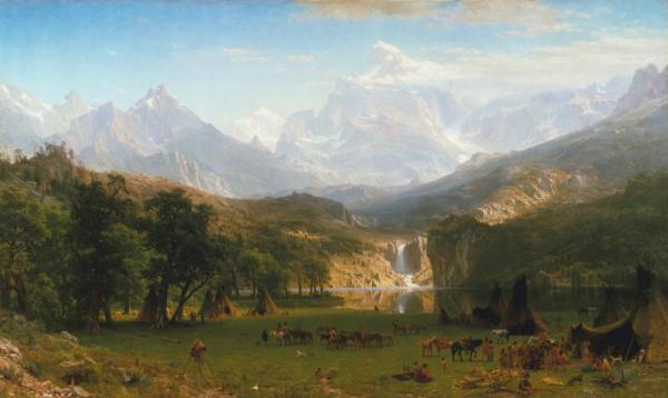The Rocky Mountains, Lander's Peak by Albert Bierstadt